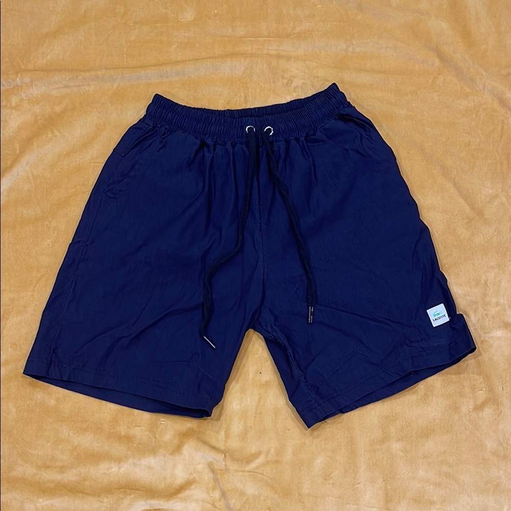 Lacoste Dark Blue Shorts with Logo